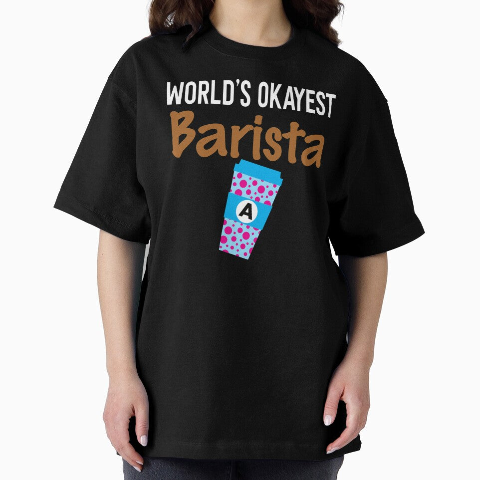 World's Okayest Barista Monogram A by ZiesMerch