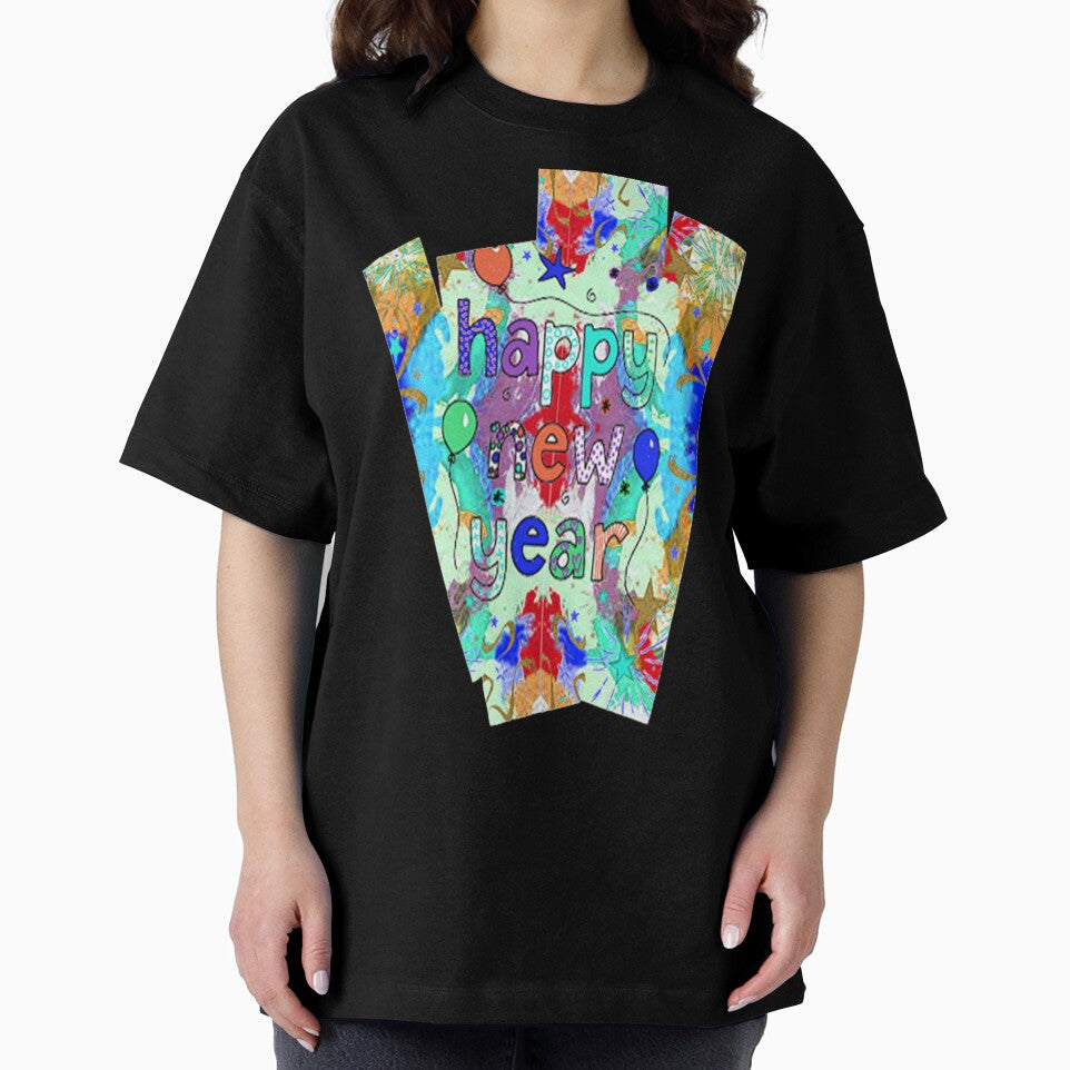 Psychedelic Abstract Happy New Year design, 3,Howdy New Year,New Years Celebration, New Years Eve Countdown by Adri Barnard