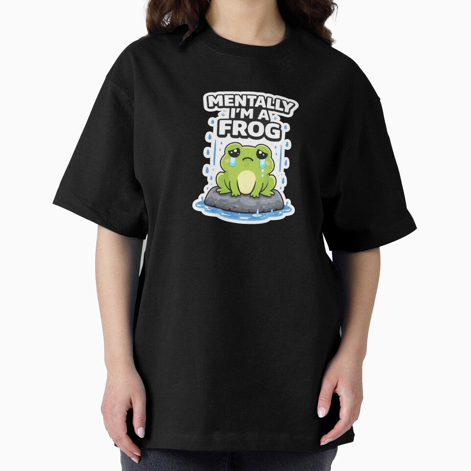 Mentally I'm a Frog – Cute Frog Meme – Funny Frog Lover Gift by VibeOffline Studio