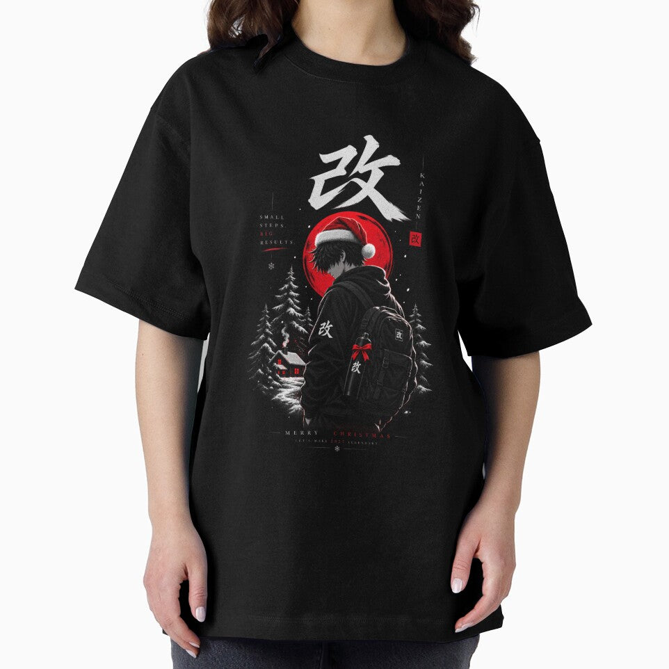 Kaizen Anime Christmas 2027 Self Improvement by Dark Iron Apparel