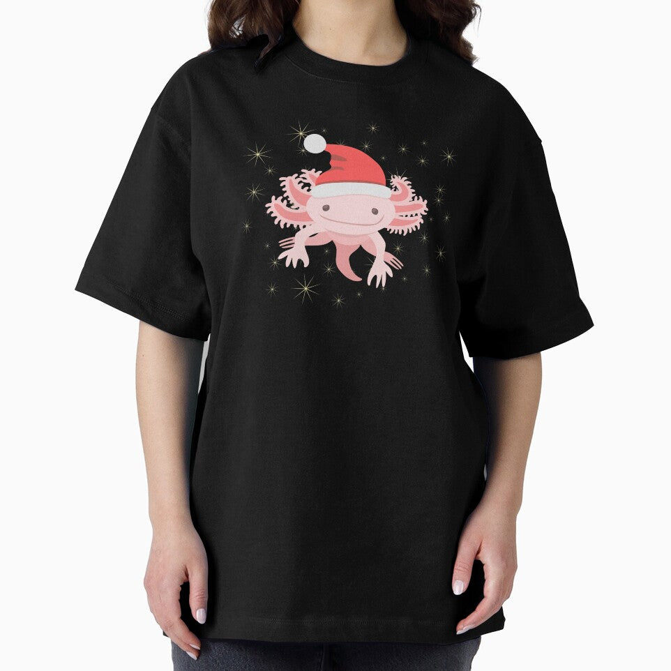 Christmas Elf Axolotl in Space by magic-mustard