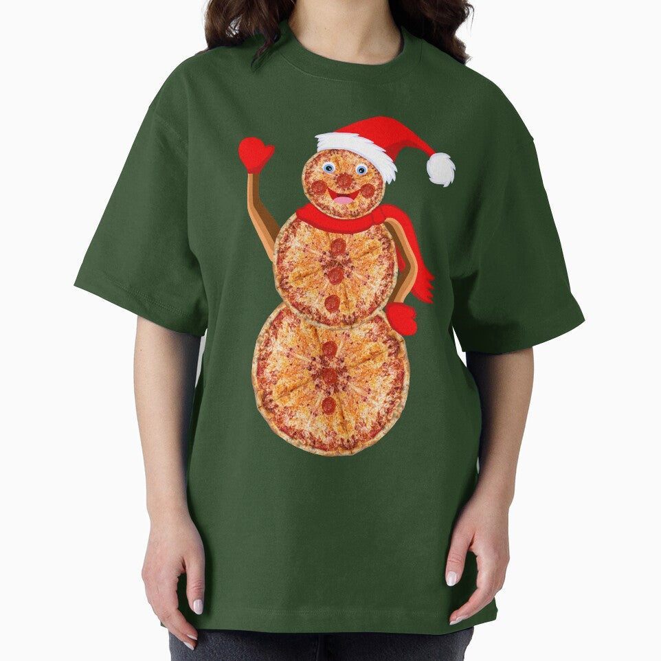 Christmas Pizza Snowman by Deborah Camp