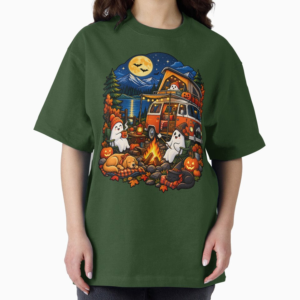 Halloween Camping Ghosts Autumn Campfire Spooky Adventure by Tbenghali