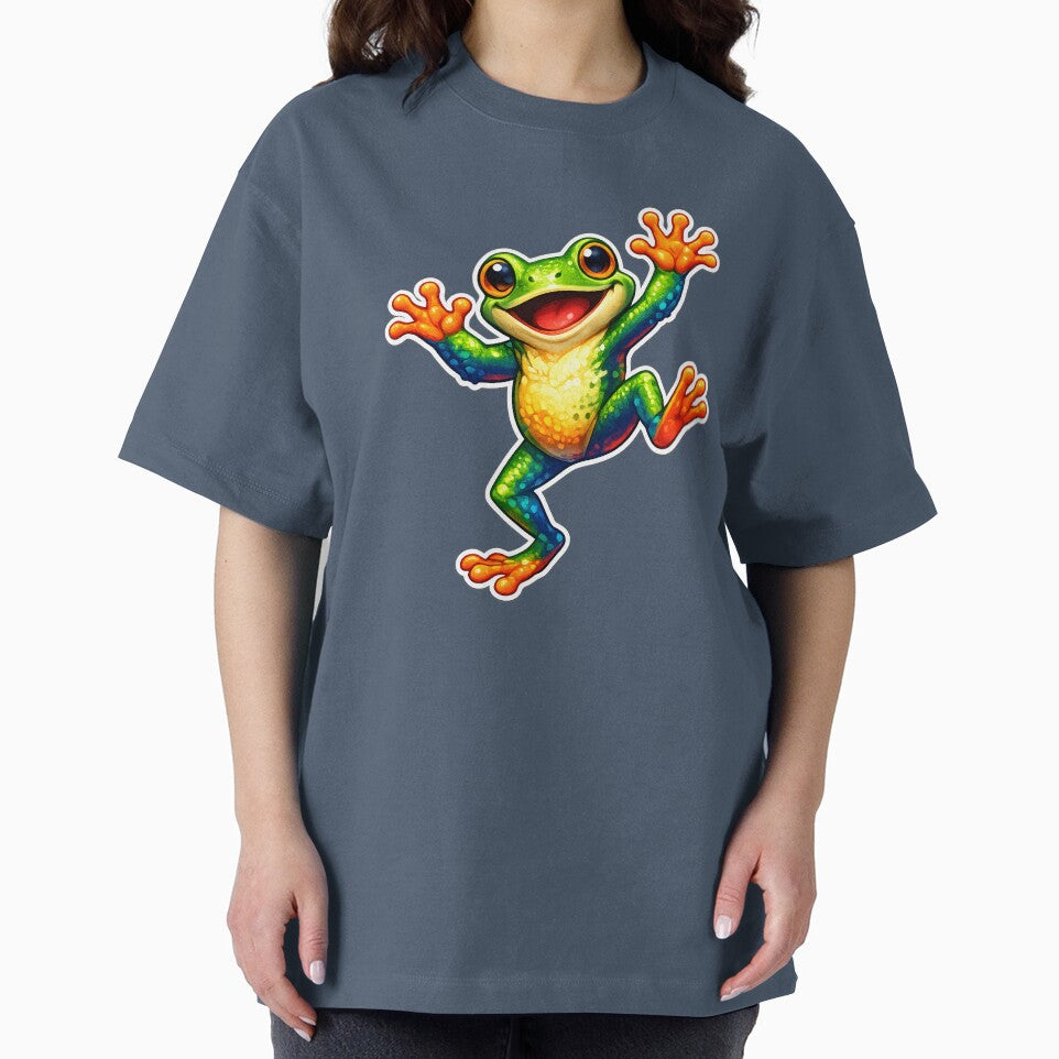 Groovy Dancing Frog Colorful Fun by Orca Chuckle Studios