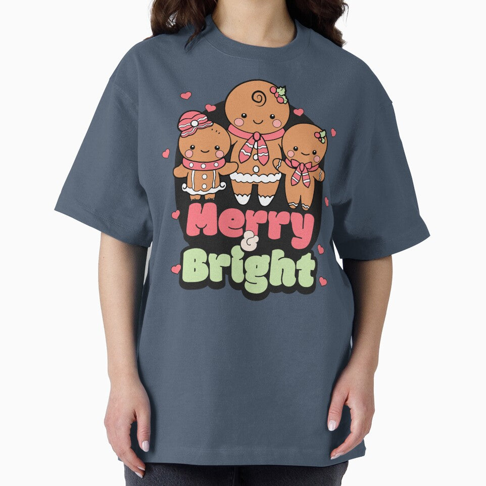 Retro Merry & Bright Gingerbread Man by HolidayBug