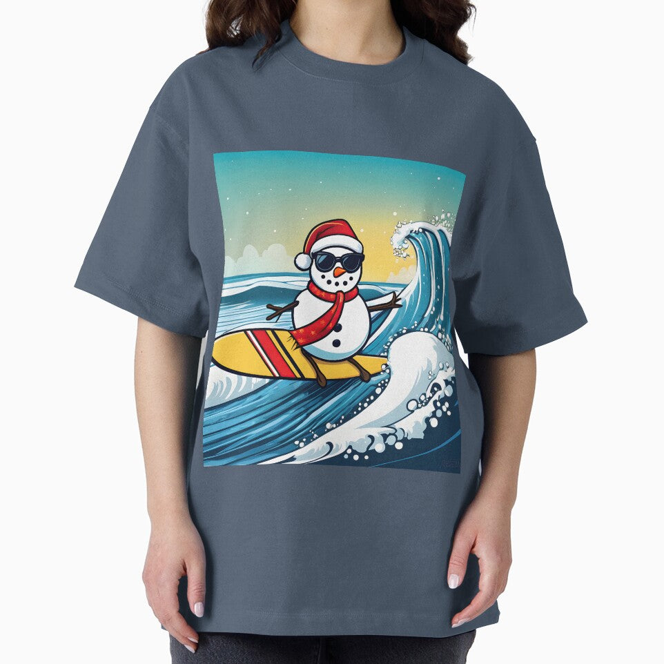 Snowman Surfer #9 On Vacation -   Surf Santa's Pal by Artekinium