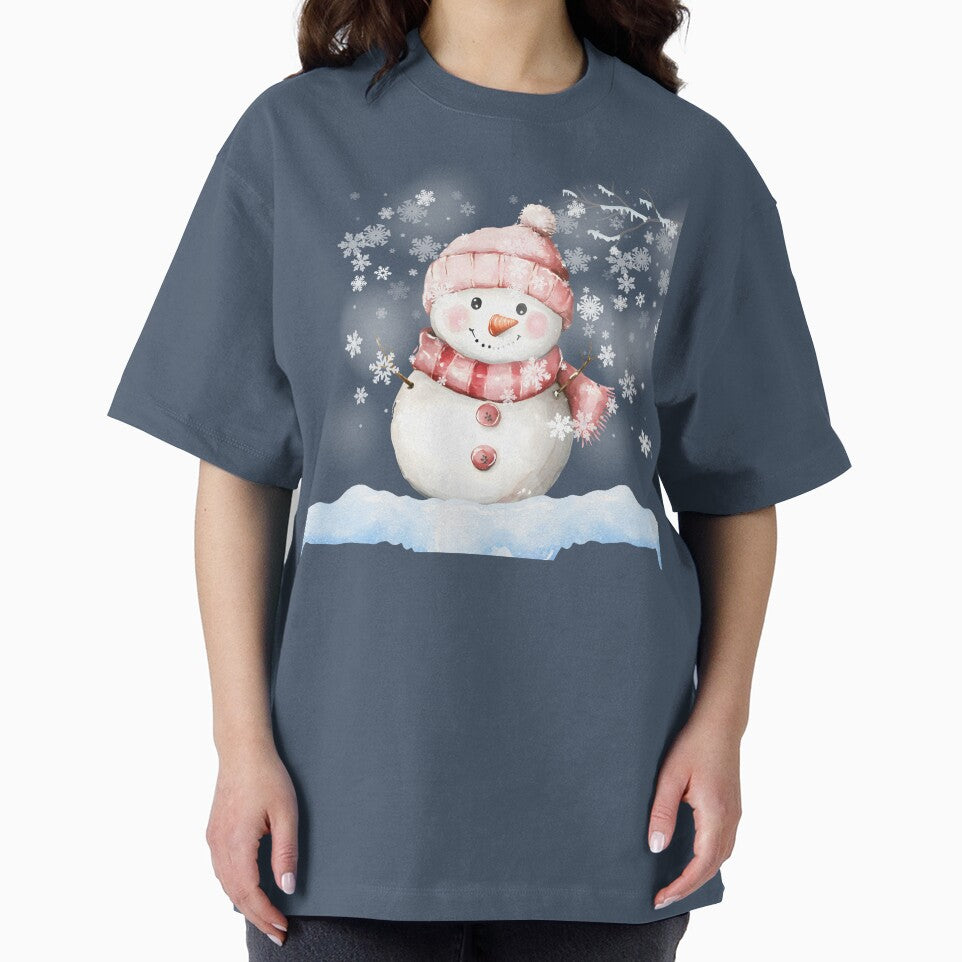 Cute Winter Snowman Watercolor Illustration by Cutethings3