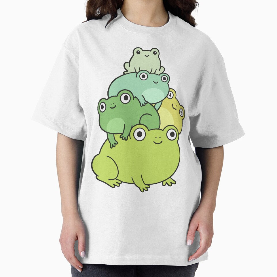 Kawaii Frog Stack – Cute Pastel Frog Characters by AliveStyle