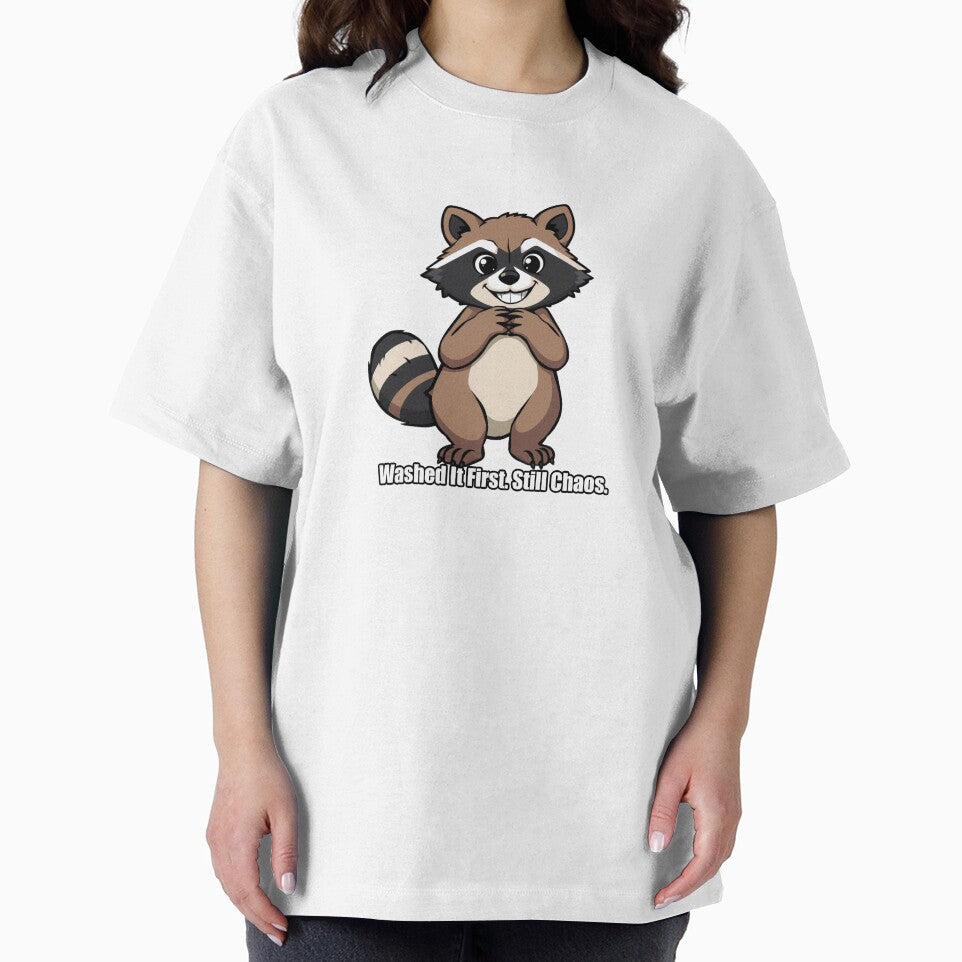 Raccoon Sticker - Washed It First Still Chaos - Funny Raccoon Gift by pawdrops