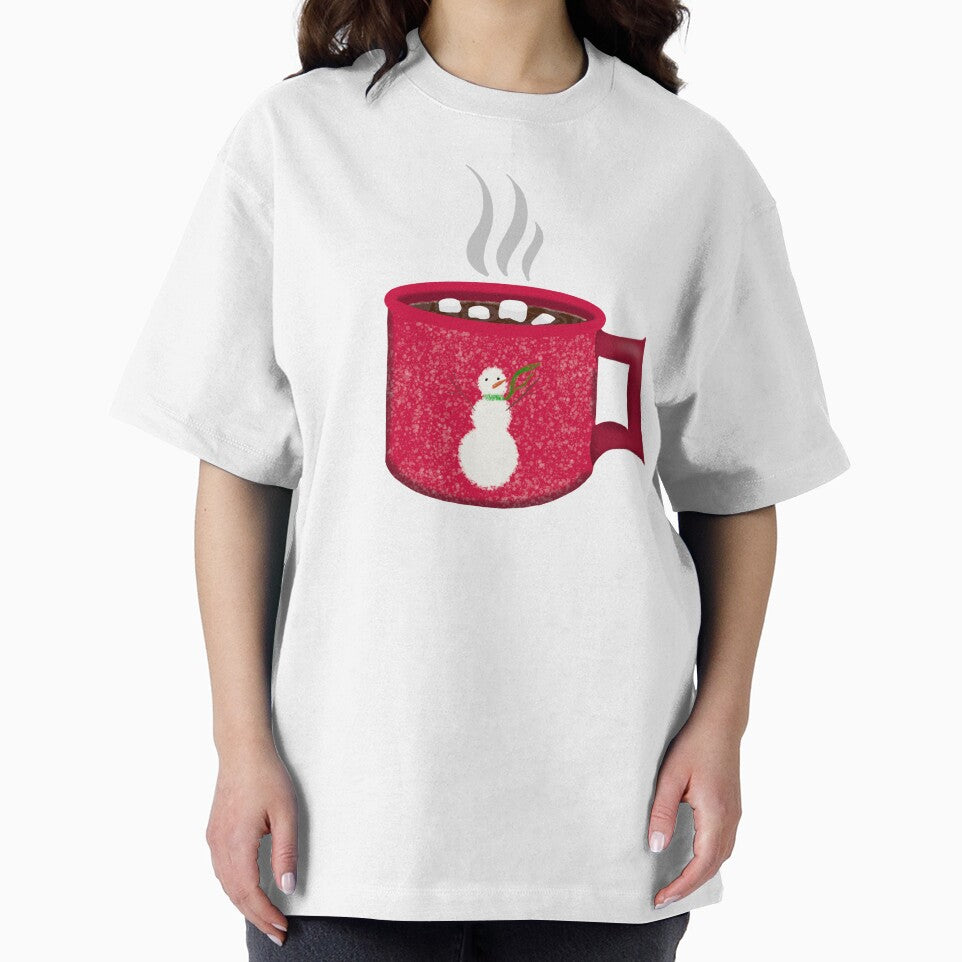 Hot Cocoa In Snowman Mug by daphsam