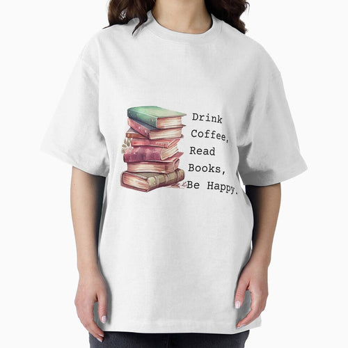 "Cozy Watercolor Books and Coffee - Drink Read Be Happy" by Lectorlandia