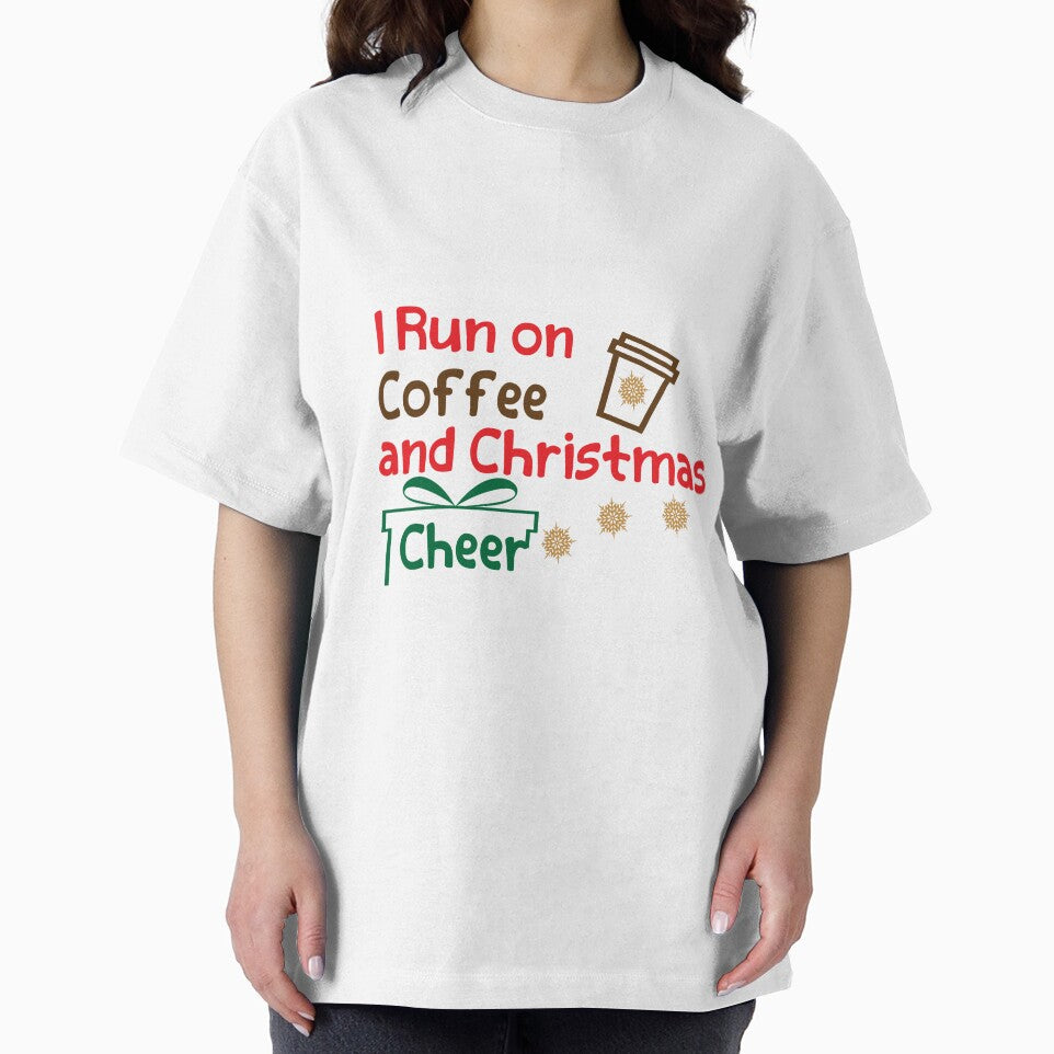 I Run on Coffee and Christmas Cheer Shirt, Gift Christmas Shirt, Christmas Cheer and Coffee Shirt by LiteforART