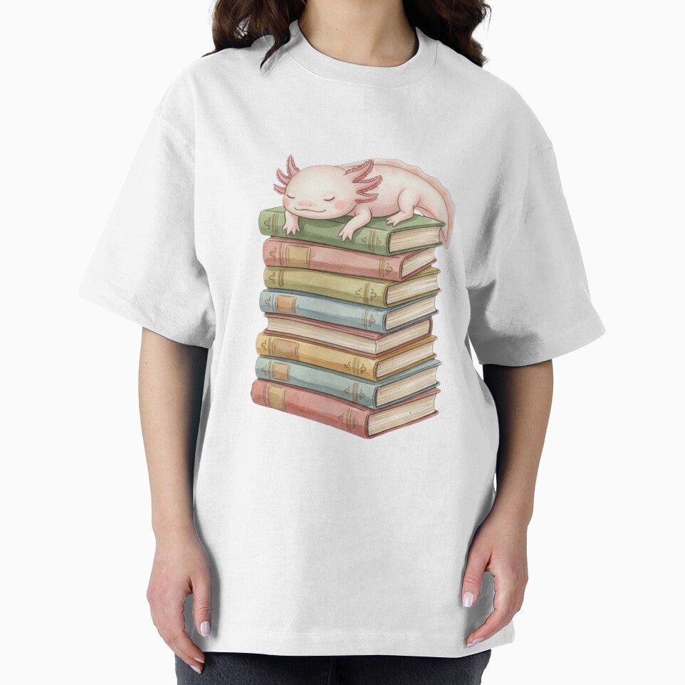 Axolotl is sleeping book books catnap cute kawaii cat kitten cats kitty by CheeseBlueprint