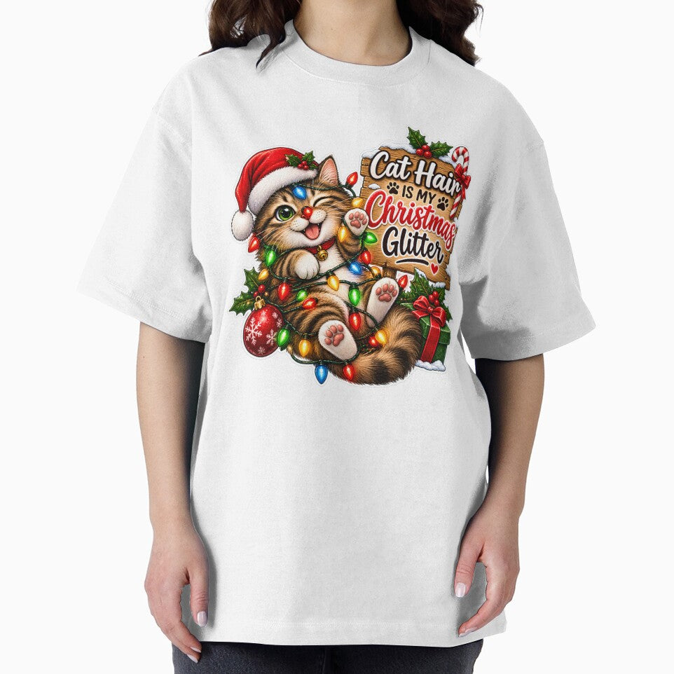 Cat Hair Is My Christmas Glitter – Funny Christmas Cat by SVALANART