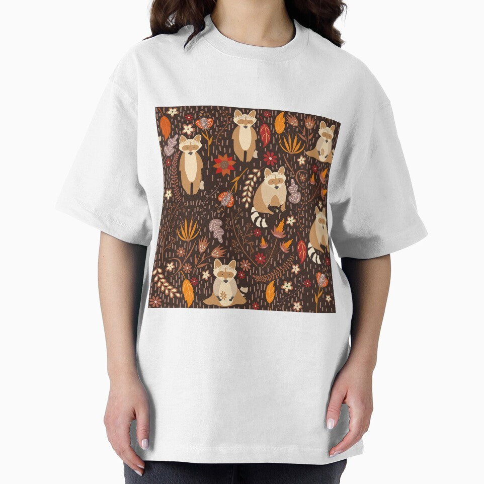 Raccoons Fall Leaves by SweetThreads79