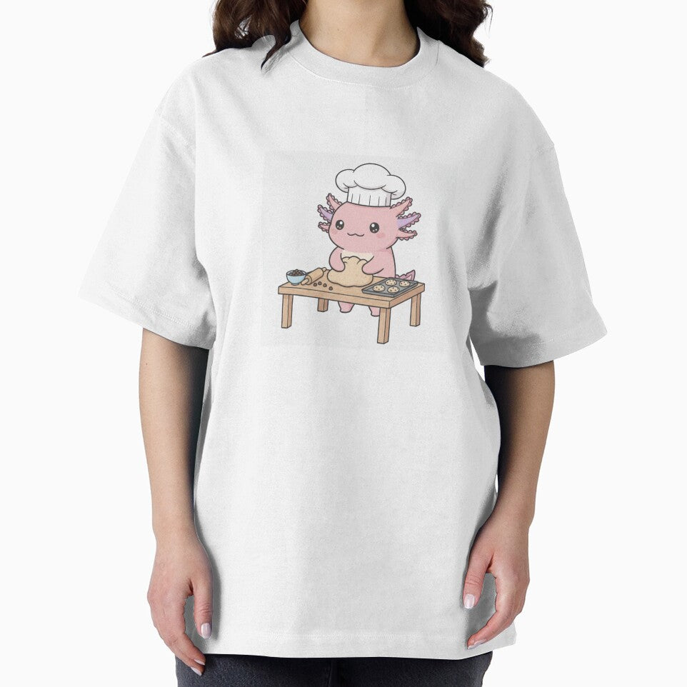 Cookies Axolotl cute kawaii pink funny adorable doodle birthday christmas by CheeseBlueprint
