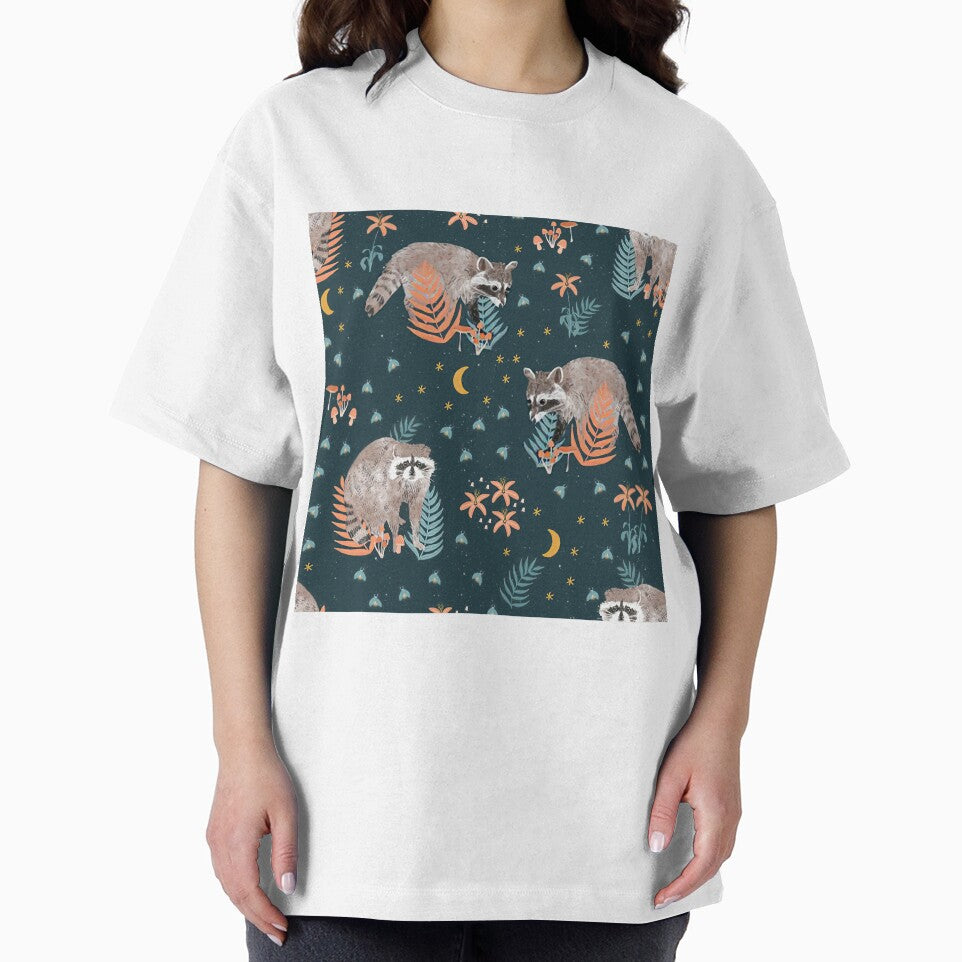 Raccoons Mushrooms Forest by SweetThreads79
