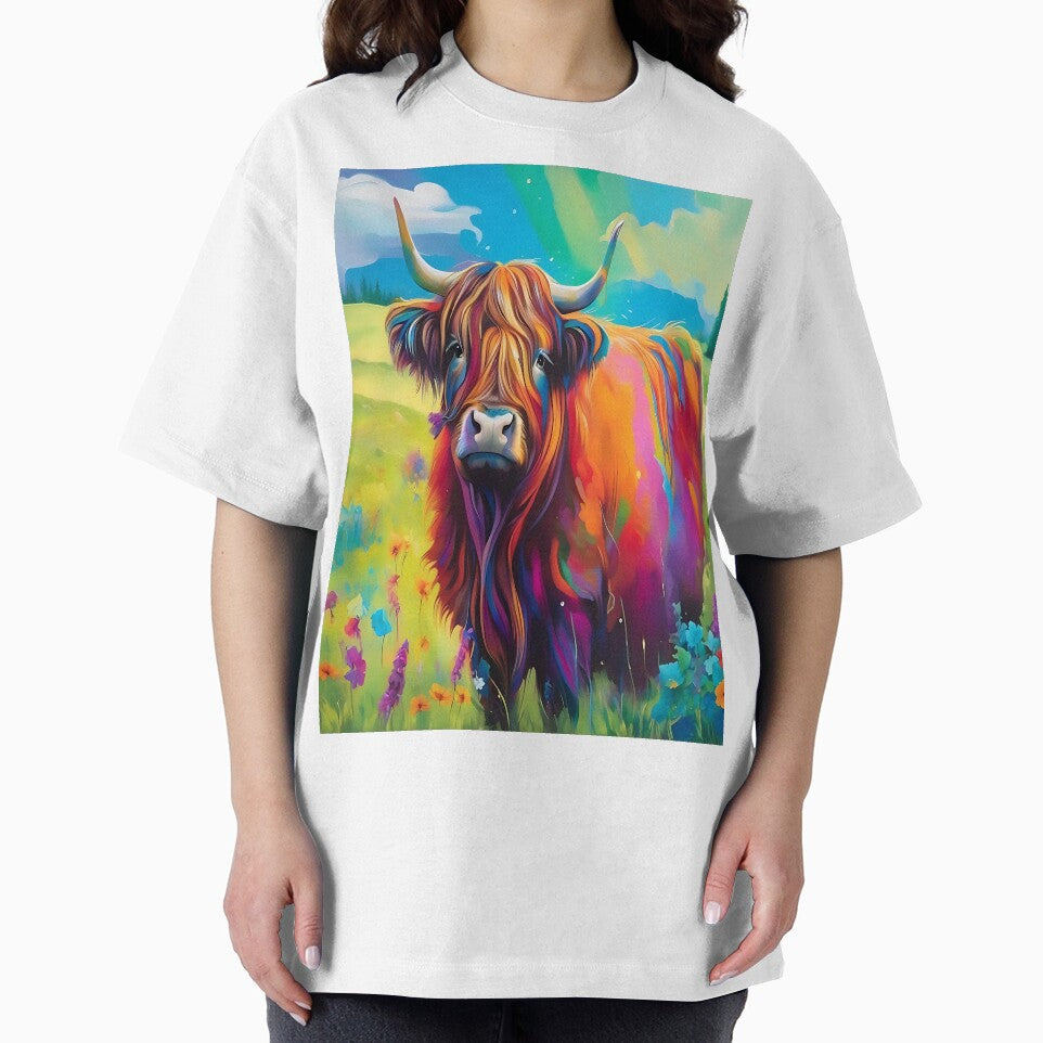 Highland Cow Painting Rustic Charm and Beauty by Tamas Das