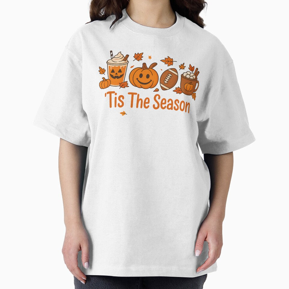 ’Tis The Season Pumpkin Spice Autumn Halloween Cozy Design by loonely