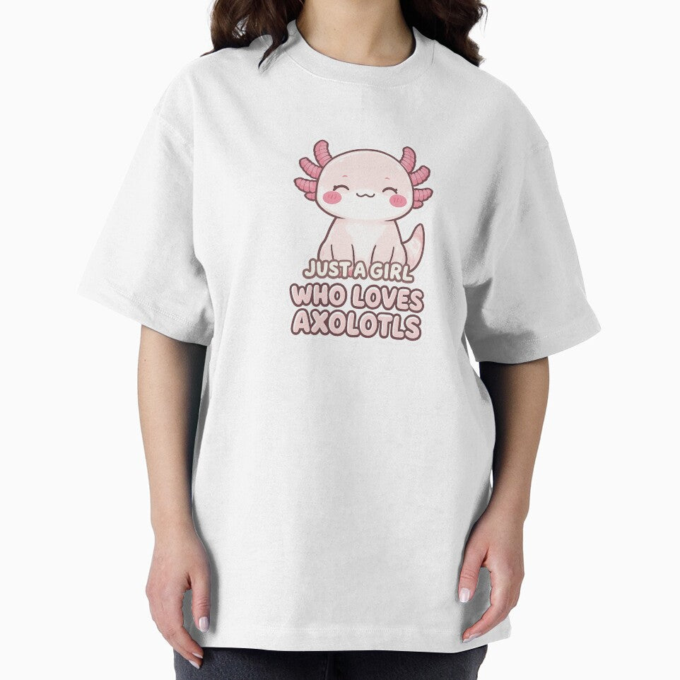 Just A Girl Who Loves Axolotls Cute Shirt by Arties4Bread⭐⭐⭐⭐⭐