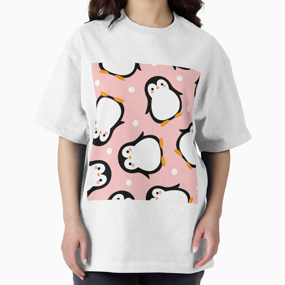 Cute Penguin On Pink by AletacStore