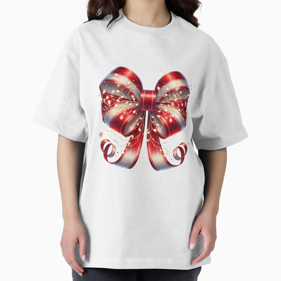 Stylish Coquette Christmas Red Bow Design – Holiday Art for T-Shirts, Mugs, Stickers & Gifts by artedigital99