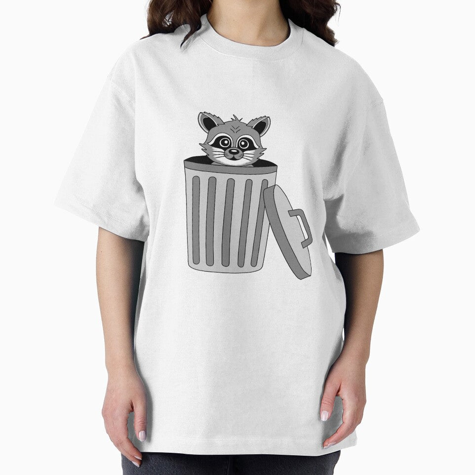 Cute Trash Raccoon by Sartoris Art
