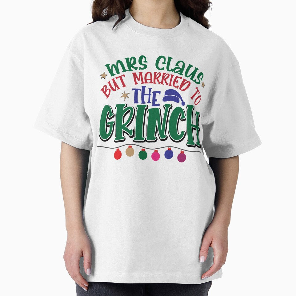 Mrs Claus but married to the Grinch Green Merry Christmas by Dominika Farkašová