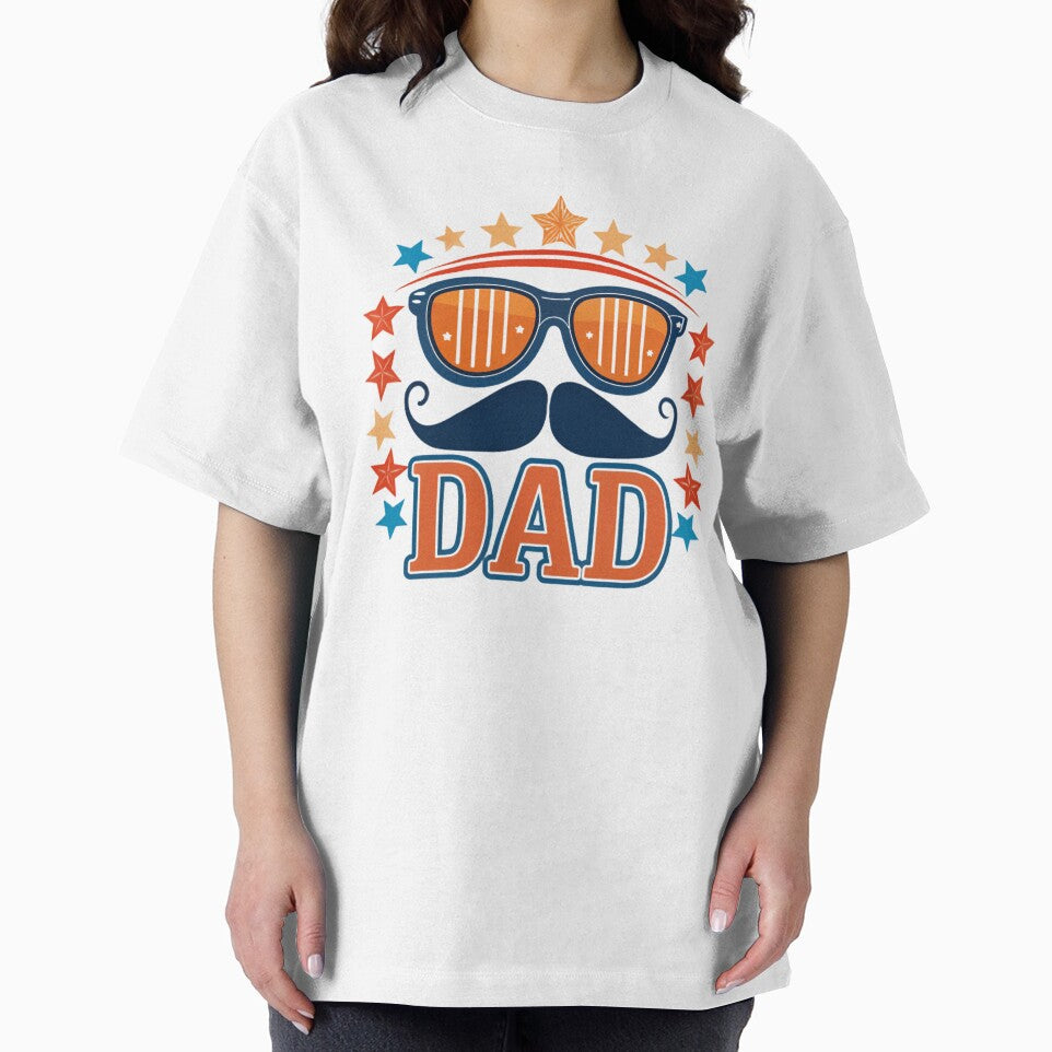 Cool Dad Retro Design with Sunglasses and Mustache by Erik Visnievskij
