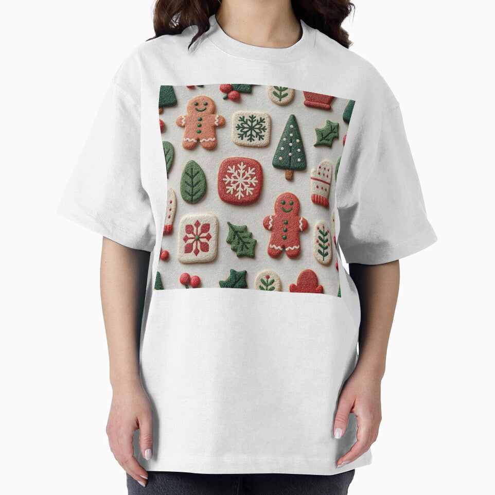 Festive Holiday Gingerbread Cookie Pattern by colorful-white