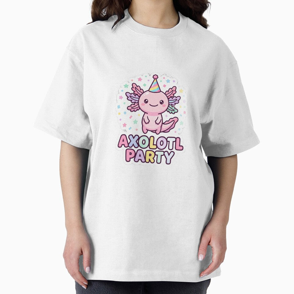 Axolotl Party Cute Kawaii Birthday Axolotl Design by Faissal SBIAA