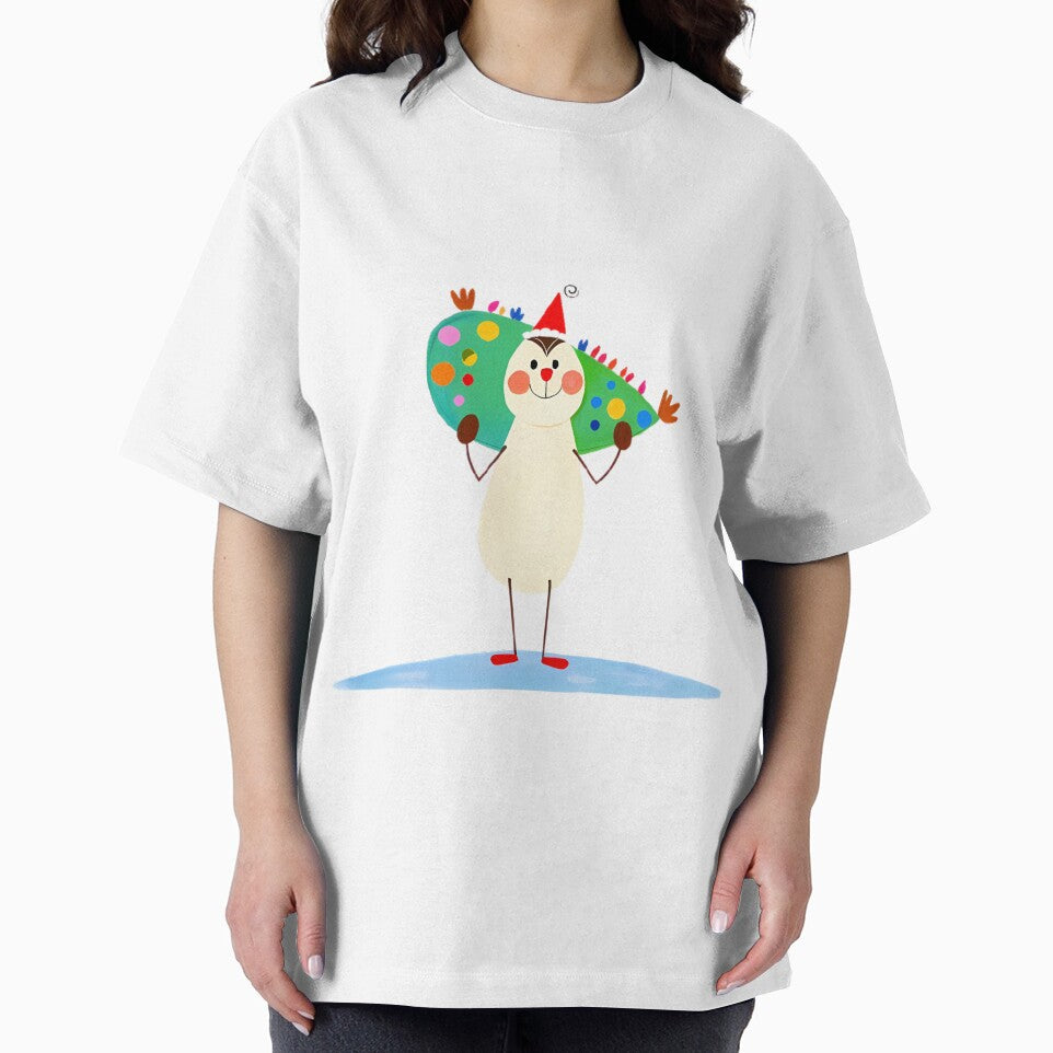 A fun snowman carrying a Christmas tree by kankan22