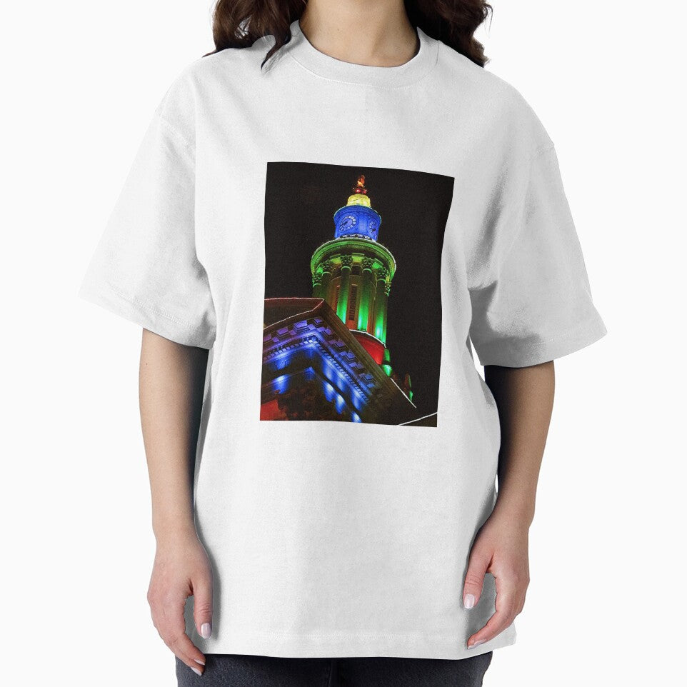 Clocktower of Denver Civic Center at Christmas by Kathy Russell