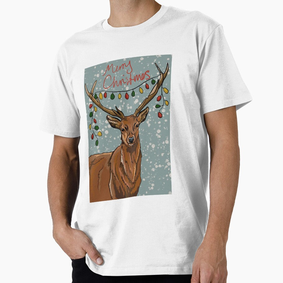 Christmas Stag by bethfrostart