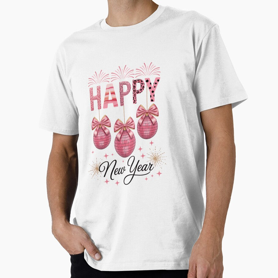 Happy New Year 2026 Pink Coquette Bow New Years Disco Ball New Year New Me 12 New Chappters by IdunayaStore