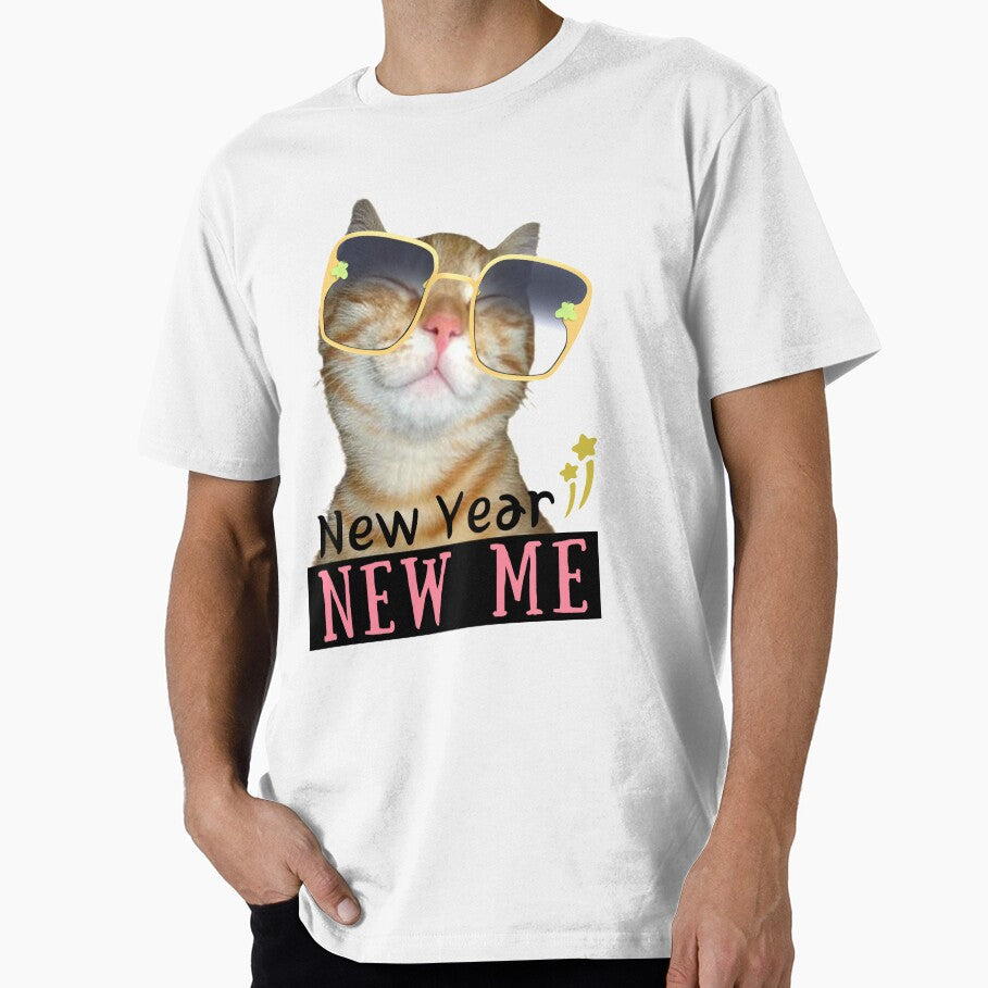 New Year New Me Cat In Sunglasses - Funny Cute Animals by ViewerEqualsPhoton