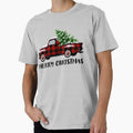 Buffalo Plaid Vintage Truck with Christmas Tree by CheriesArt