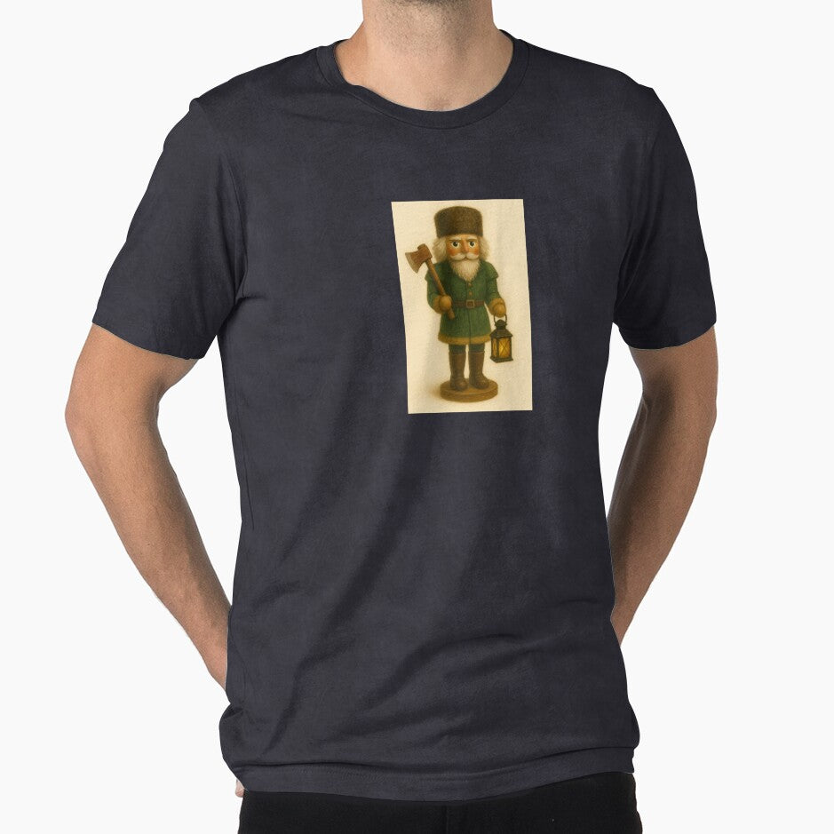 Woodsman Nutcracker — Forest Green with Lantern by Novel Works Studio