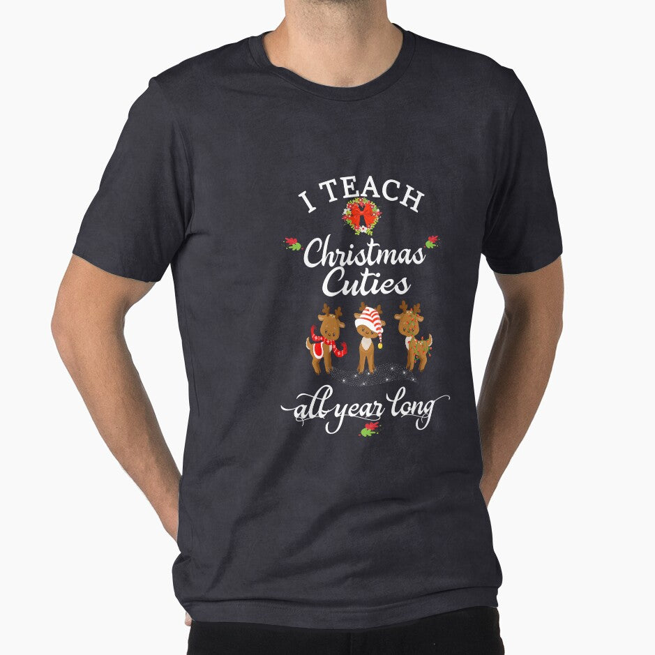 Christmas Teacher Gift I Teach Christmas Cuties All Year Long Reindeer by Sapphire Star