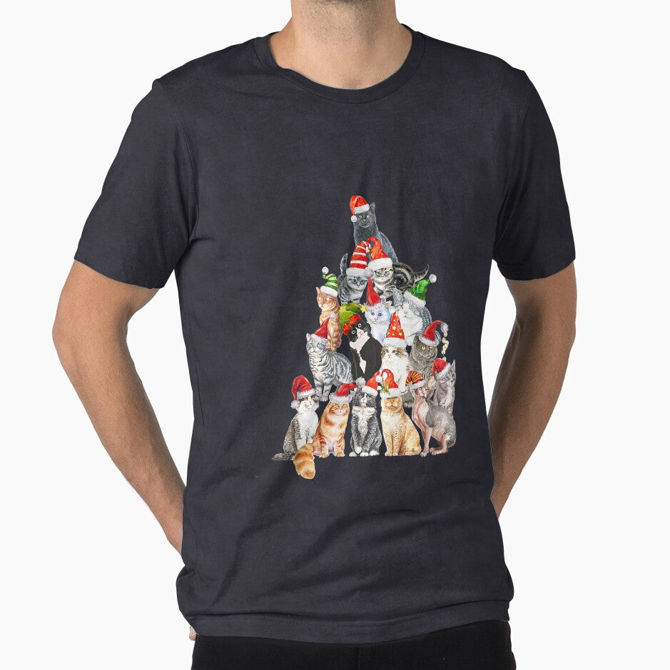 Cat Christmas Tree Cat Owner, Cat lOVER Cat MOM, cat DAD, Cat XMas Cat elf All I want for christmas is my cat by lukelarkind