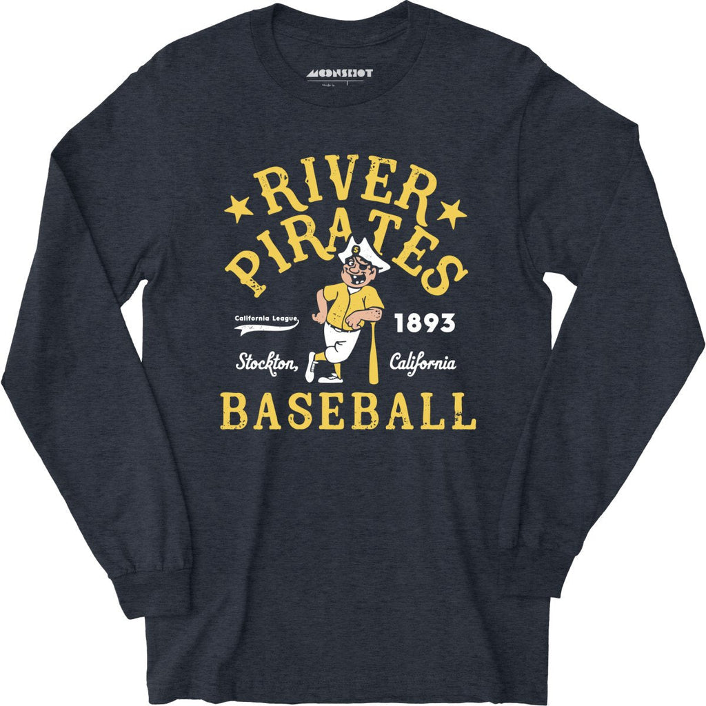 Stockton River Pirates - California - Vintage Defunct Baseball Teams - Long Sleeve