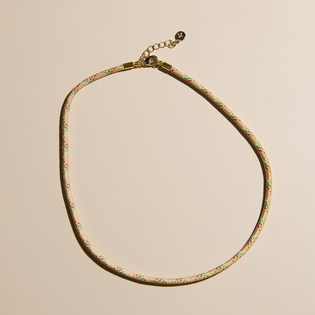 Sugar Cookie Minimalist Waterproof Cord Necklace