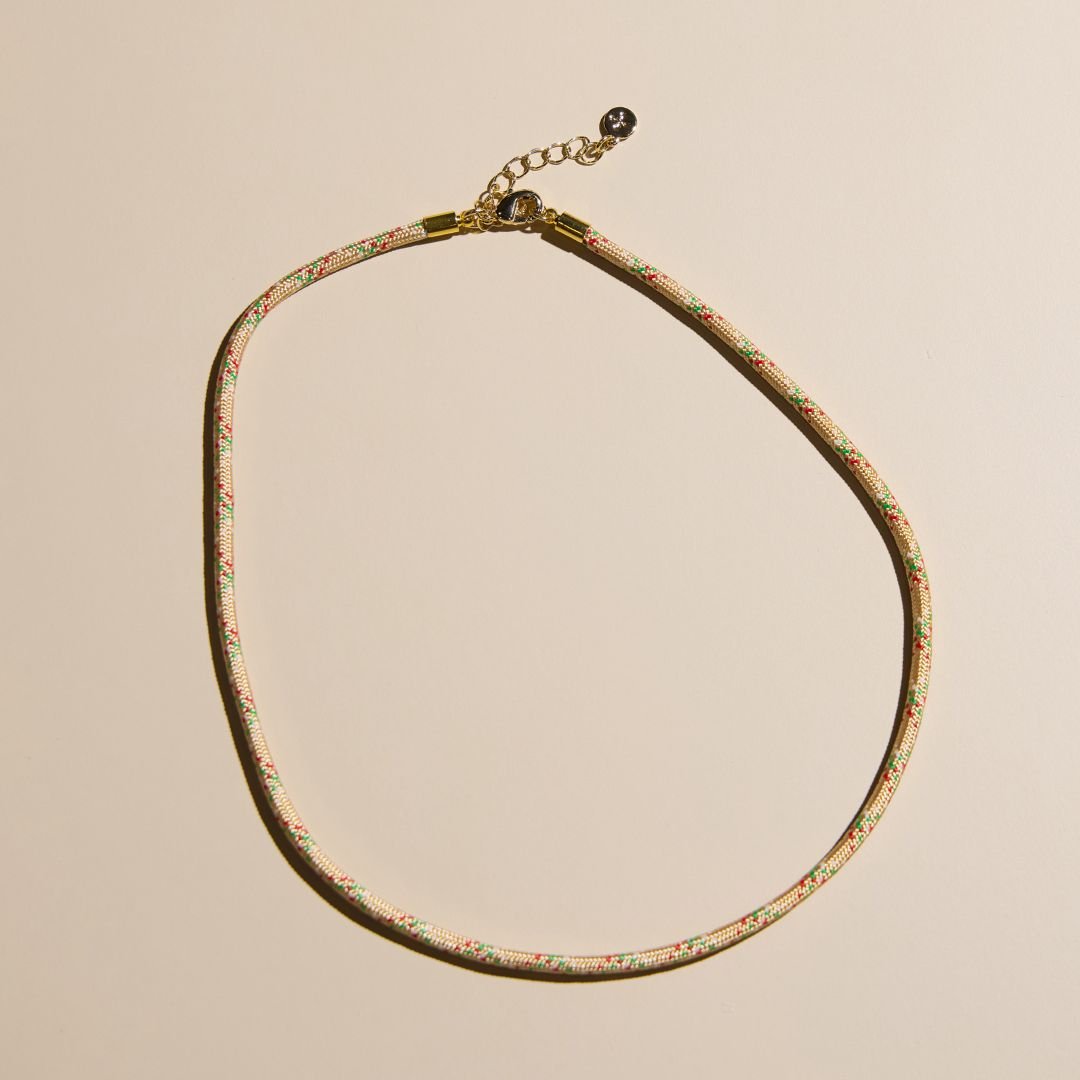 Sugar Cookie Minimalist Waterproof Cord Necklace