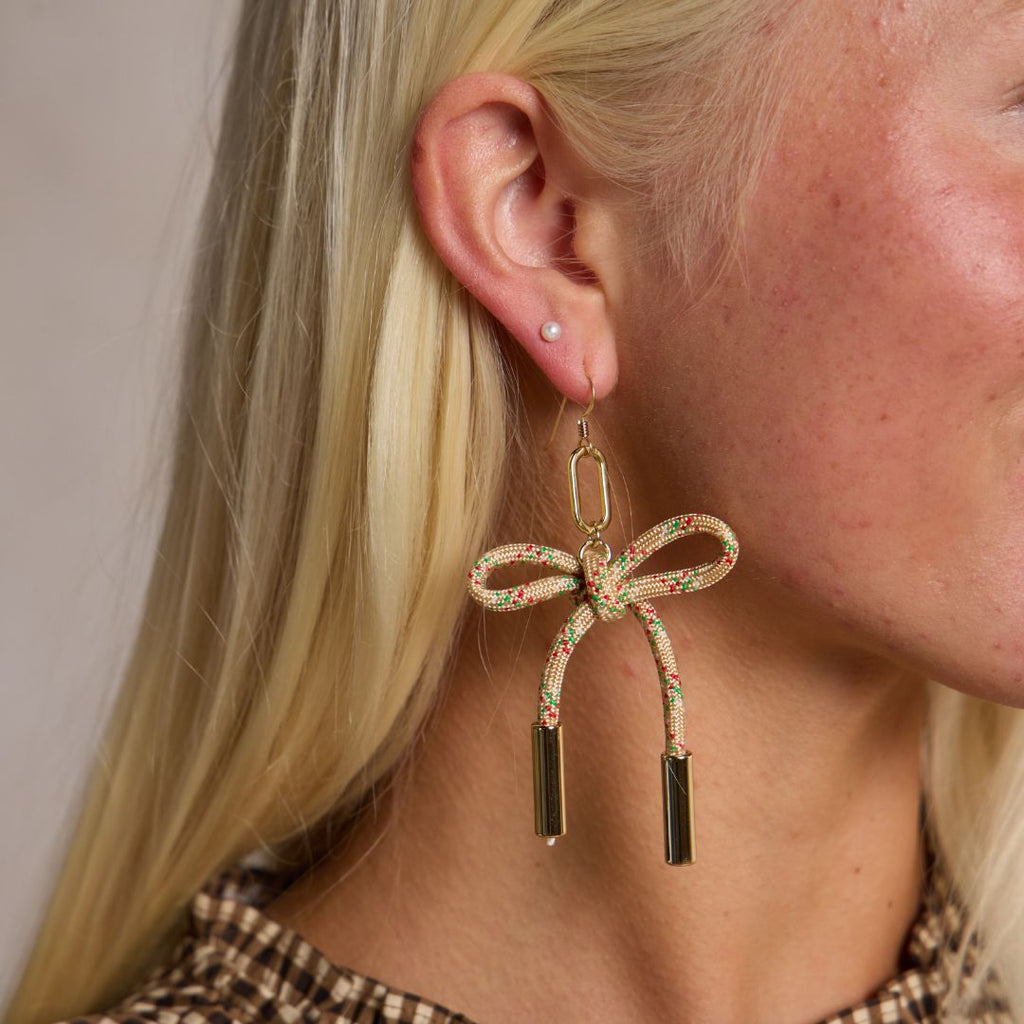 Sugar Cookie Simone Cord Earrings