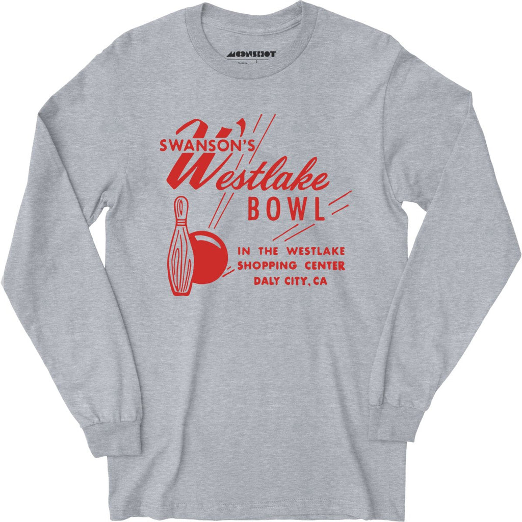 Swanson's Westlake Bowl - Daly City, CA - Vintage Bowling Alley - Long Sleeve