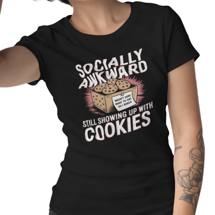 Showing up with Cookies Women's Relaxed Tee
