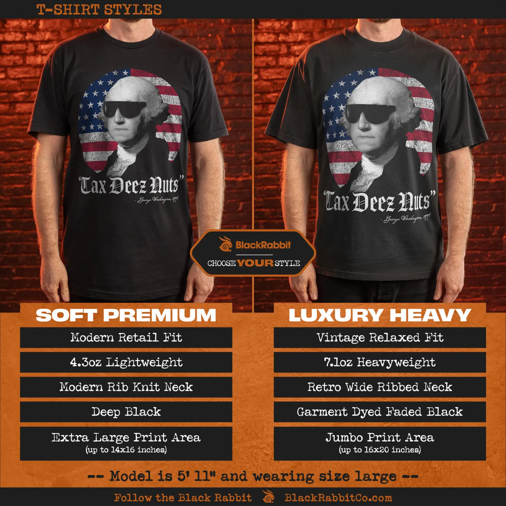 Tax Deez Nuts Funny 4th of July George Washington Unisex Classic