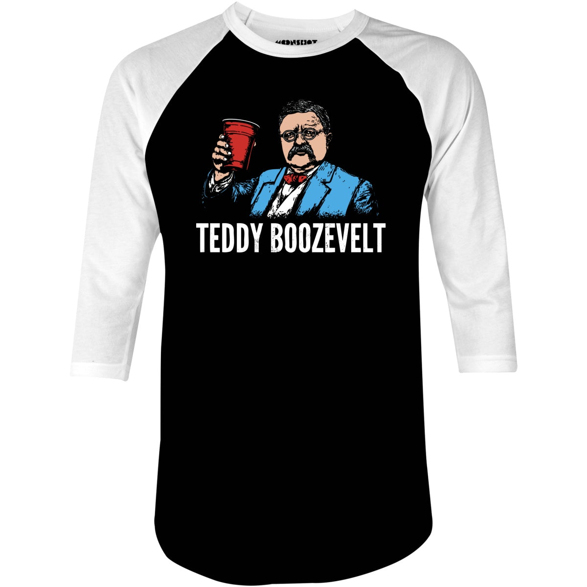 Teddy Boozevelt - 3/4 Sleeve Raglan