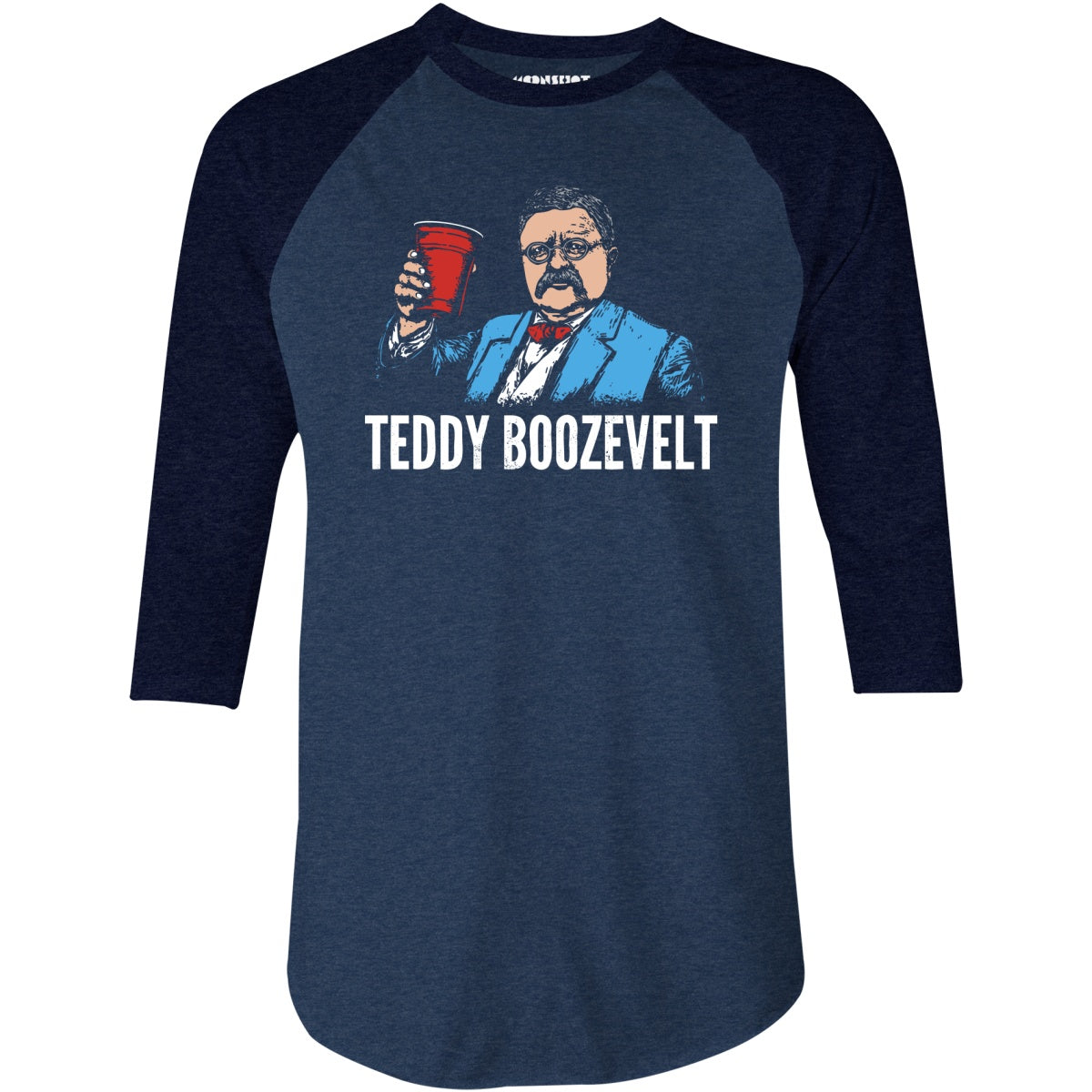 Teddy Boozevelt - 3/4 Sleeve Raglan