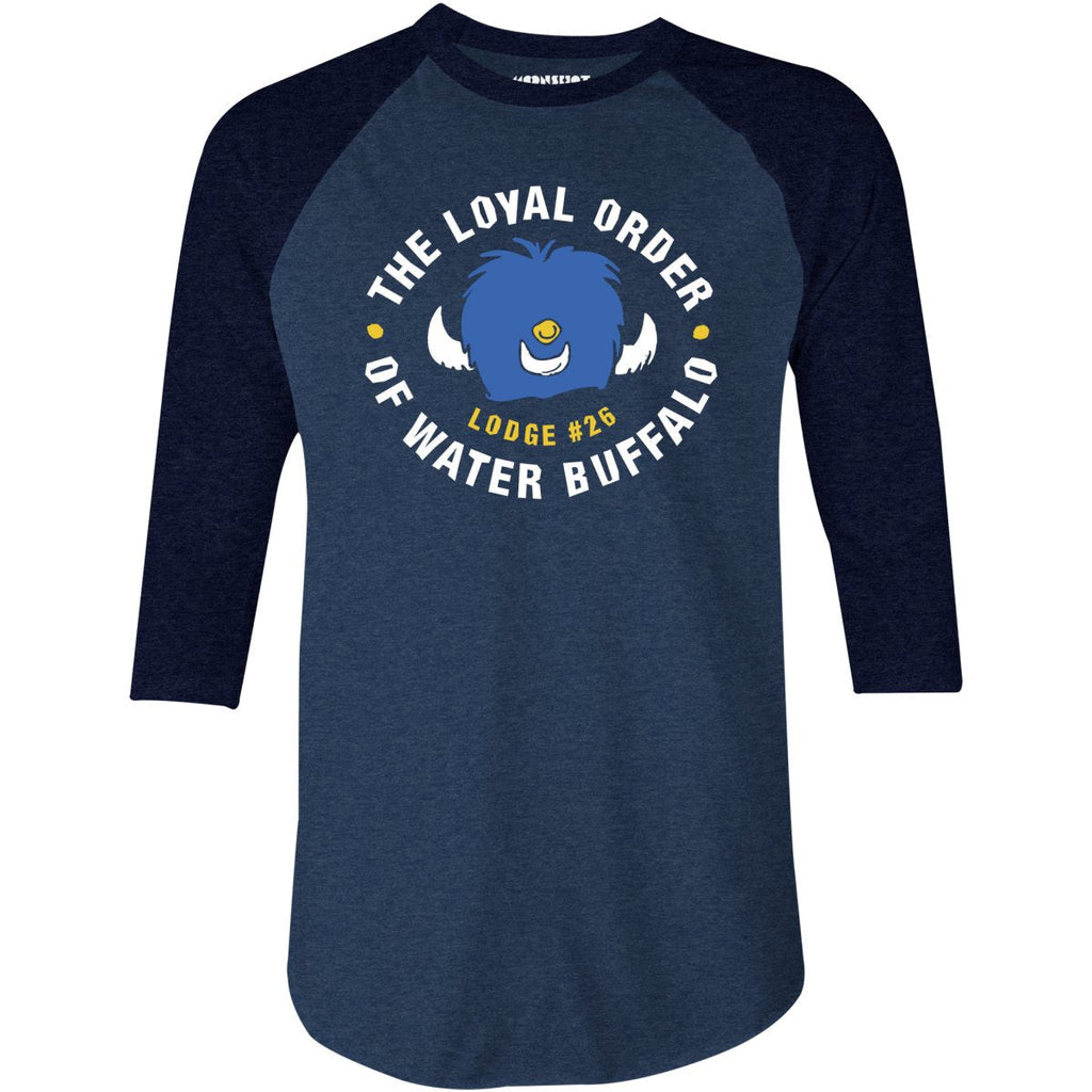 The Loyal Order of Water Buffalo Lodge 26 - 3/4 Sleeve Raglan